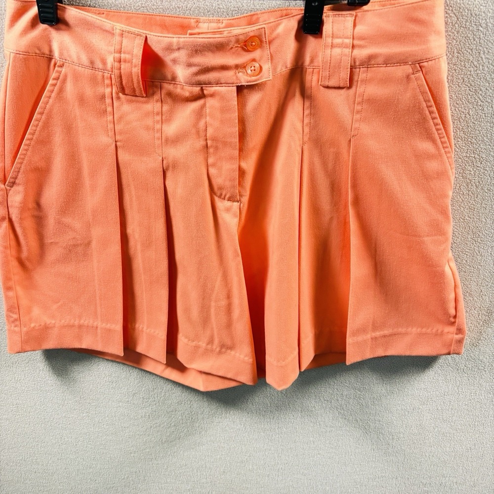 Lady Hagen  Golf Shorts Womens‎ 8 Peach Pleated Pockets 6.5" Inseam Stretch